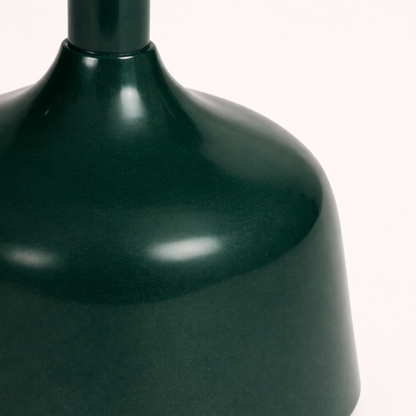 Verde Axis Modern Iron Pedestal Accent Table – Round Sculptural Side Table