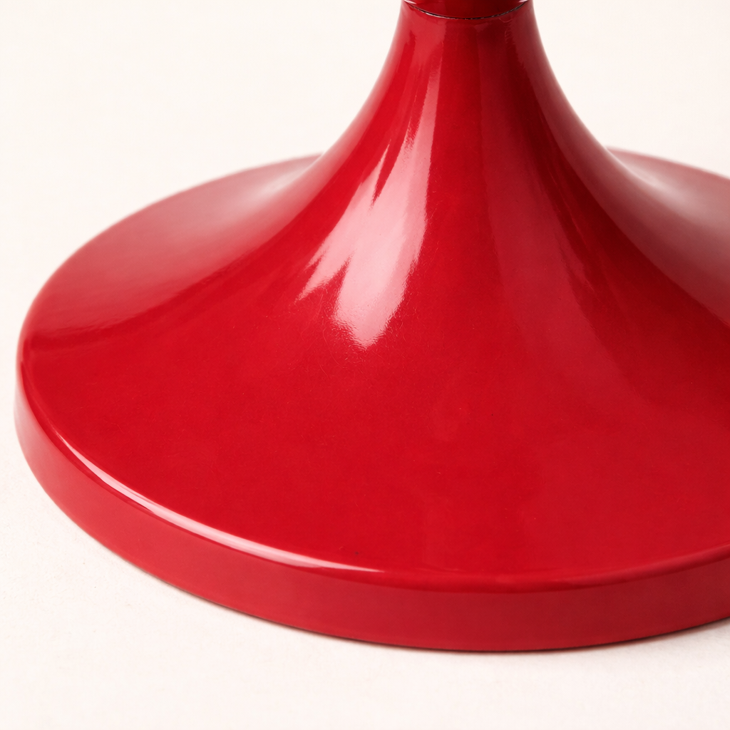 Ruby Pillar Duo Aluminum Candle Holder Set – Rosewood Pink Modern Candlesticks (Set of 2)