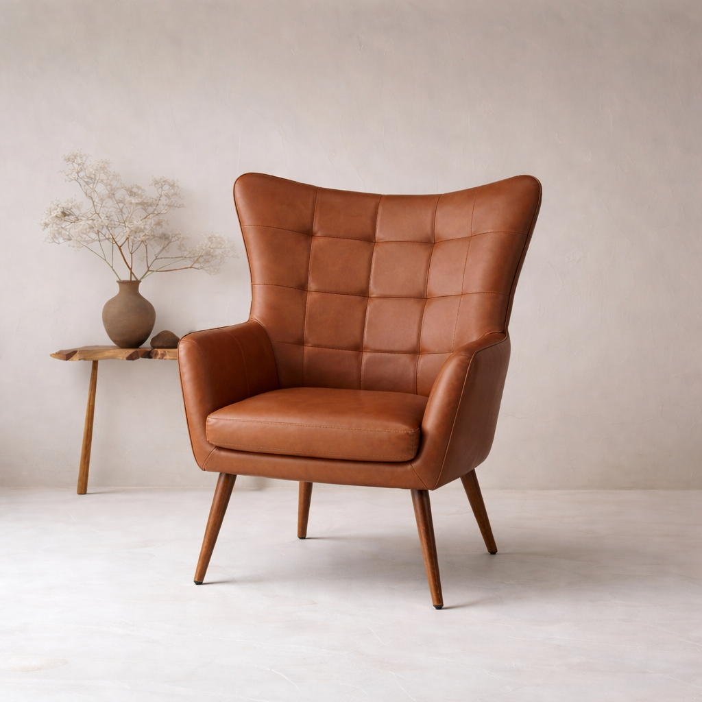 Lapis Accent Chair - Brown