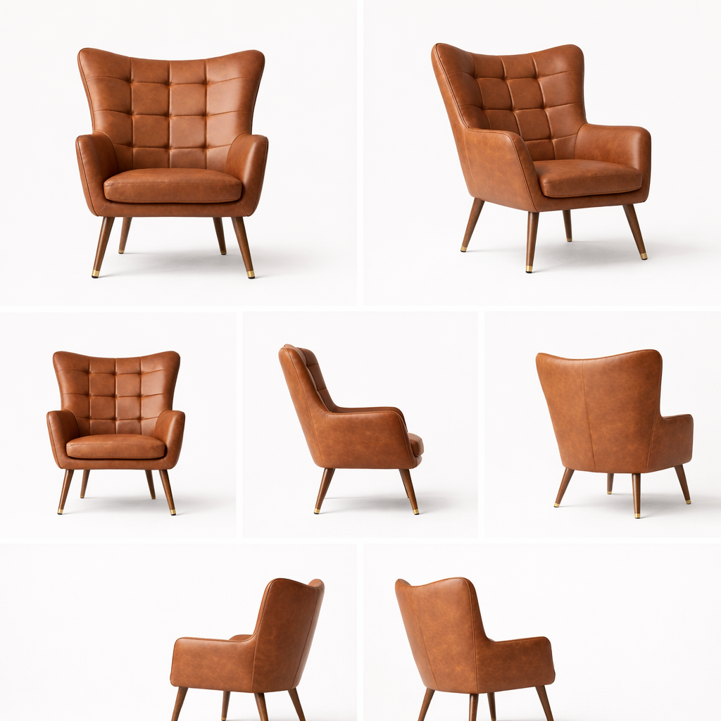 Lapis Accent Chair - Brown