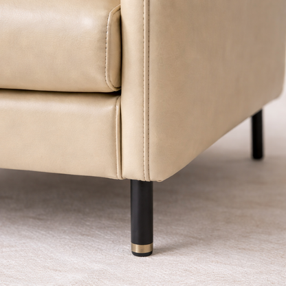 Lucas Accent Chair Beige | Mid Century Accent Chair Light Beige