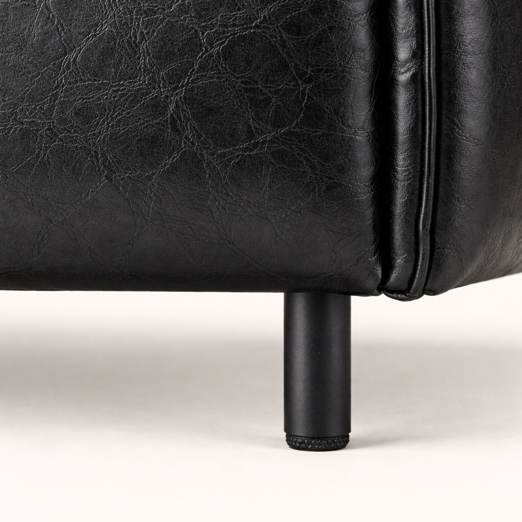 Lucas Accent Chair Black | Mid Century Accent Chair Matte Black