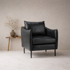 Lucas Accent Chair Black | Mid Century Accent Chair Matte Black