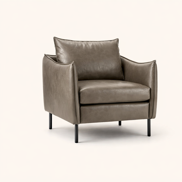 Lucas Accent Chair Grey | Mid Century Accent Chair Smoke Grey