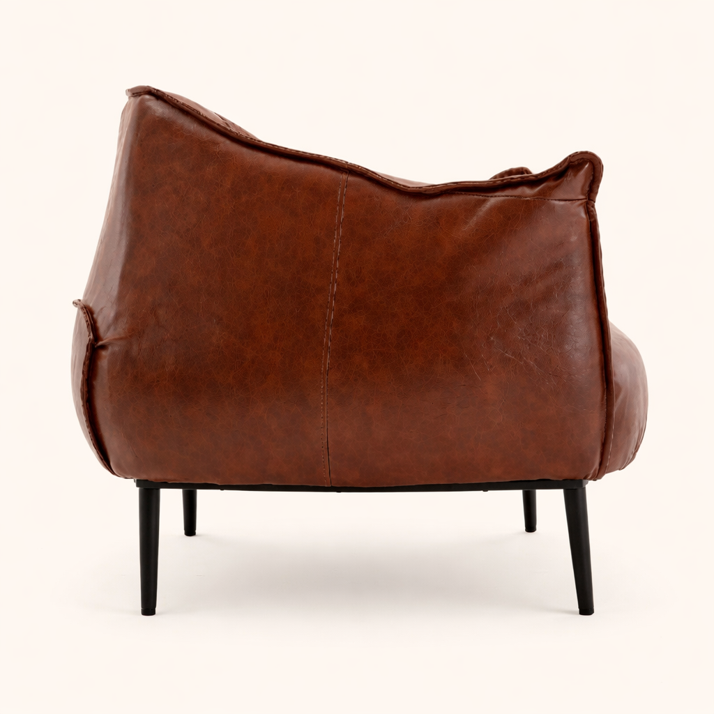 Almeda Accent Chair Tan | Modern Lounge Chair Tan Brown