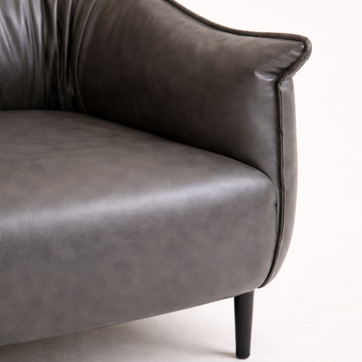 Almeda Accent Chair Grey | Modern Lounge Chair Cement Grey