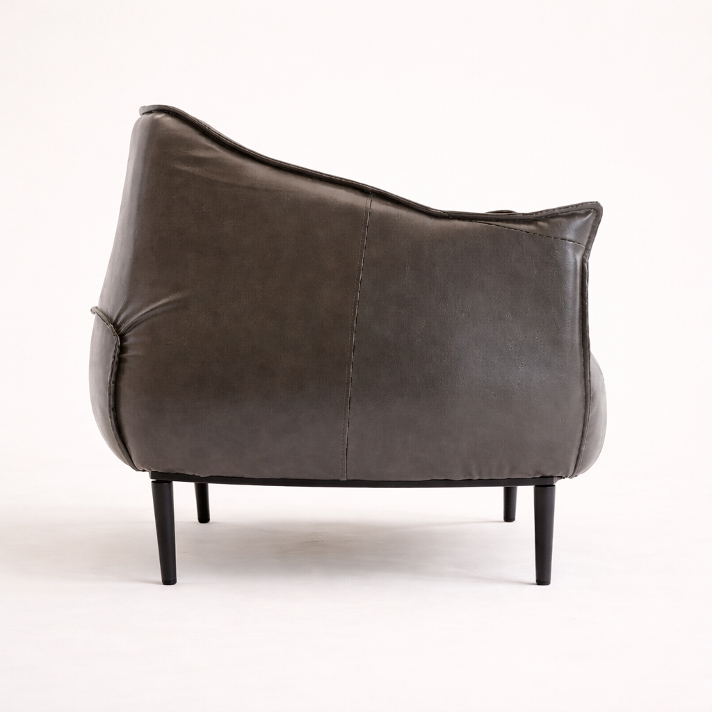 Almeda Accent Chair Grey | Modern Lounge Chair Cement Grey