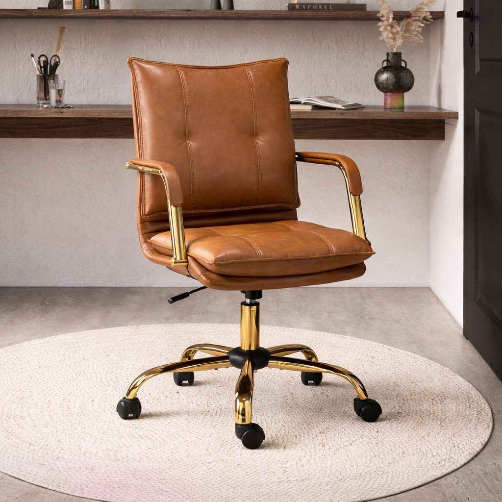 Marlon Task Chair Tan | Executive Office Chair Tan