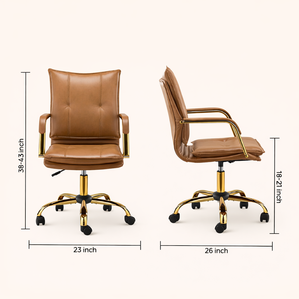 Marlon Task Chair Tan | Executive Office Chair Tan