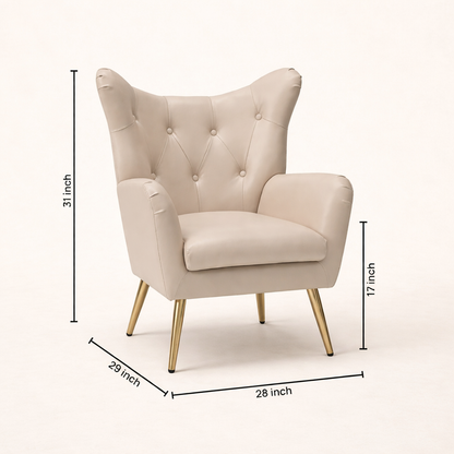 Hedley Arm Chair Beige | Classic Armchair Beige
