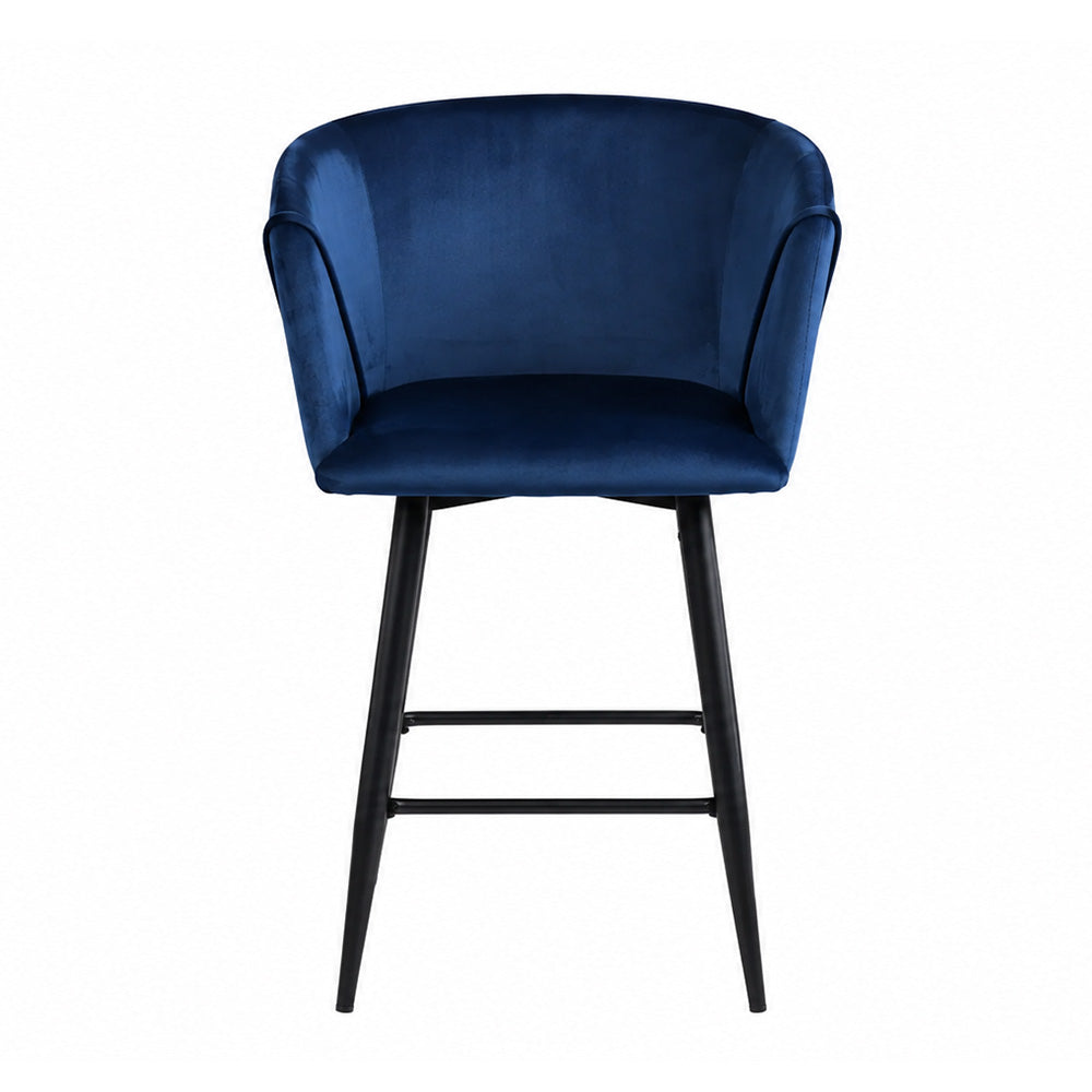 Blue Velvet Bar Stool