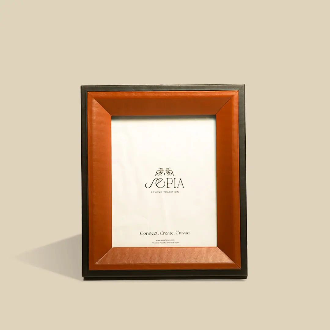 Capella Leather 8x10 Frame - Sepia Homes