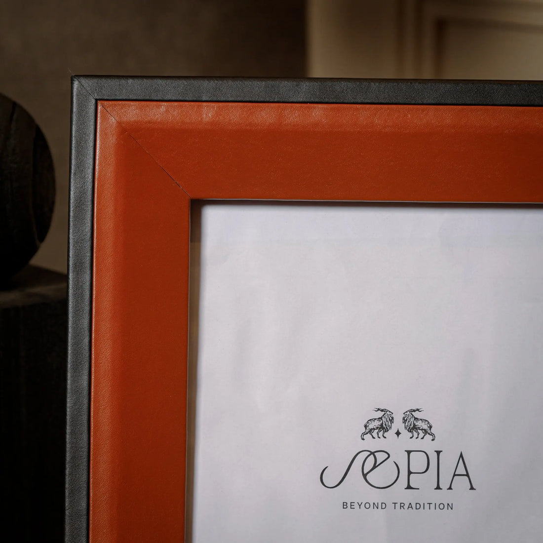Capella Leather 8x10 Frame - Sepia Homes