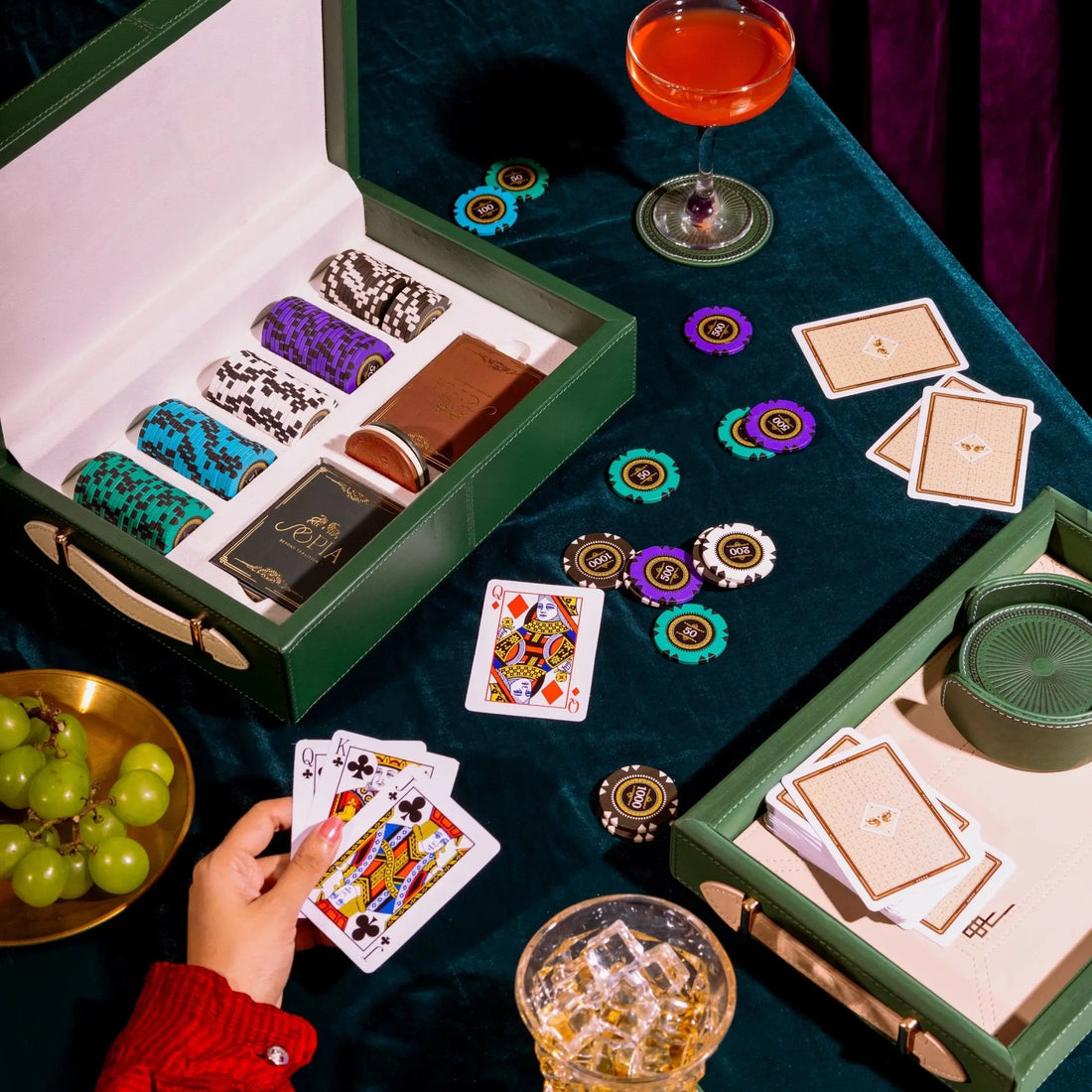 Chateau Poker Set - Small - Sepia Homes