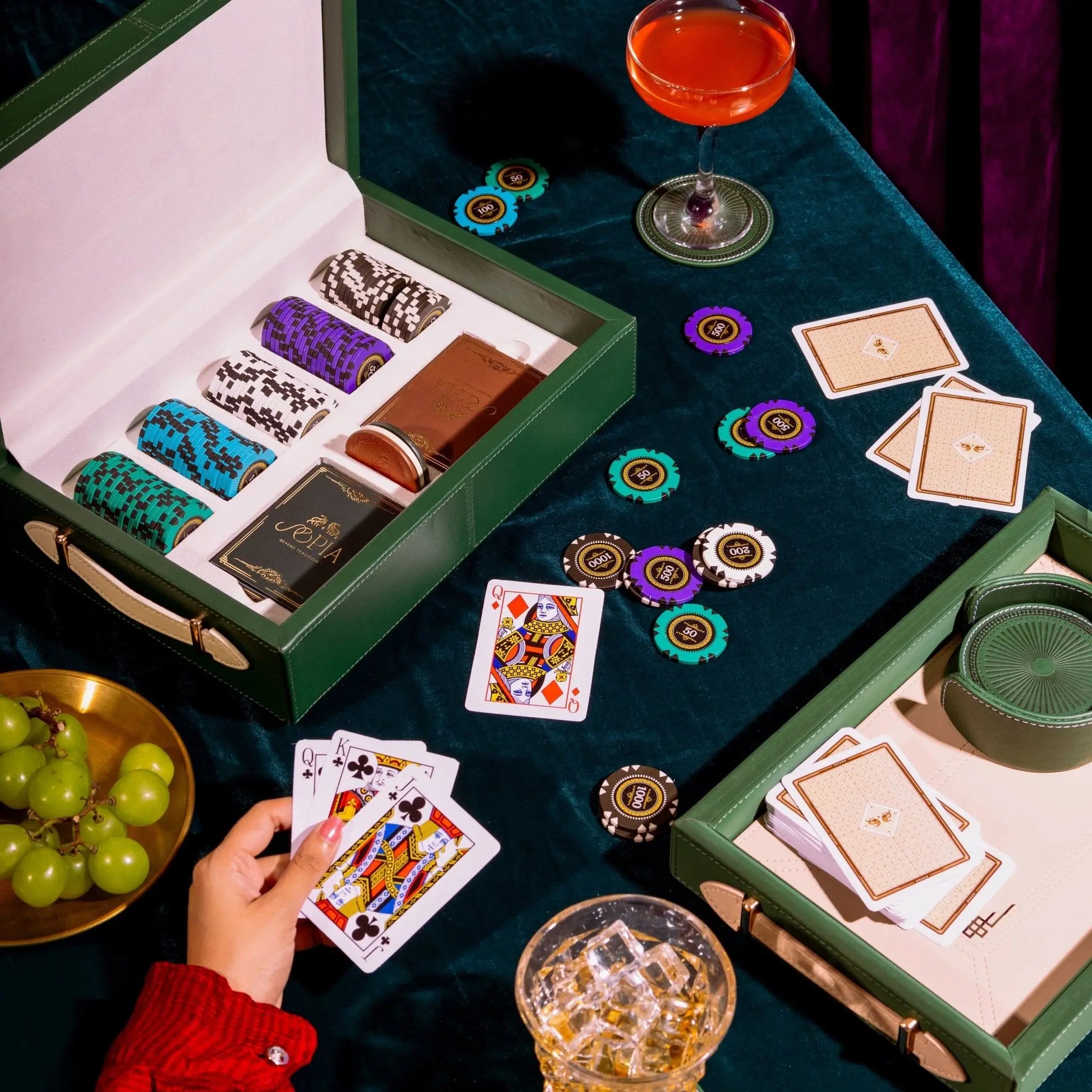 Chateau Poker Set - Small - Sepia Homes