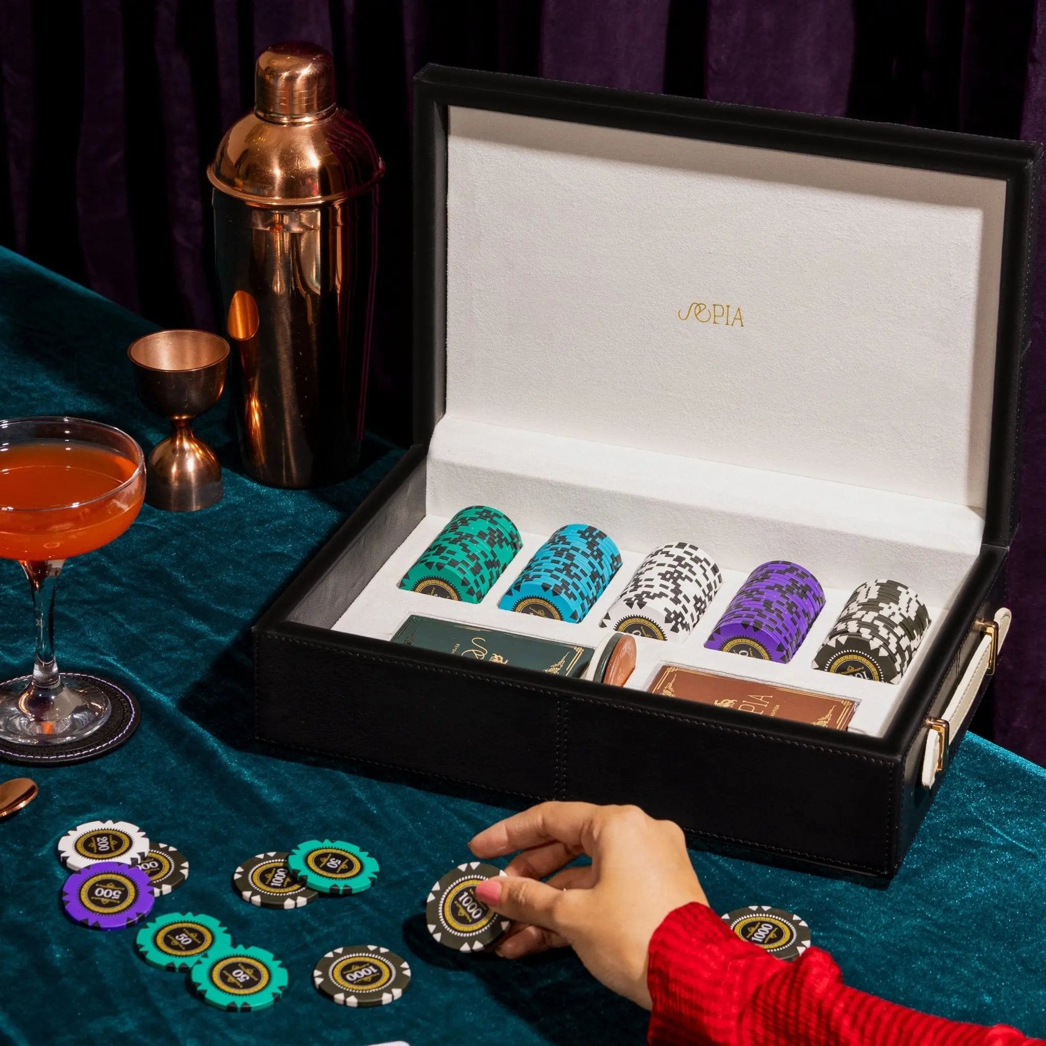 Chateau Poker Set - Small - Sepia Homes