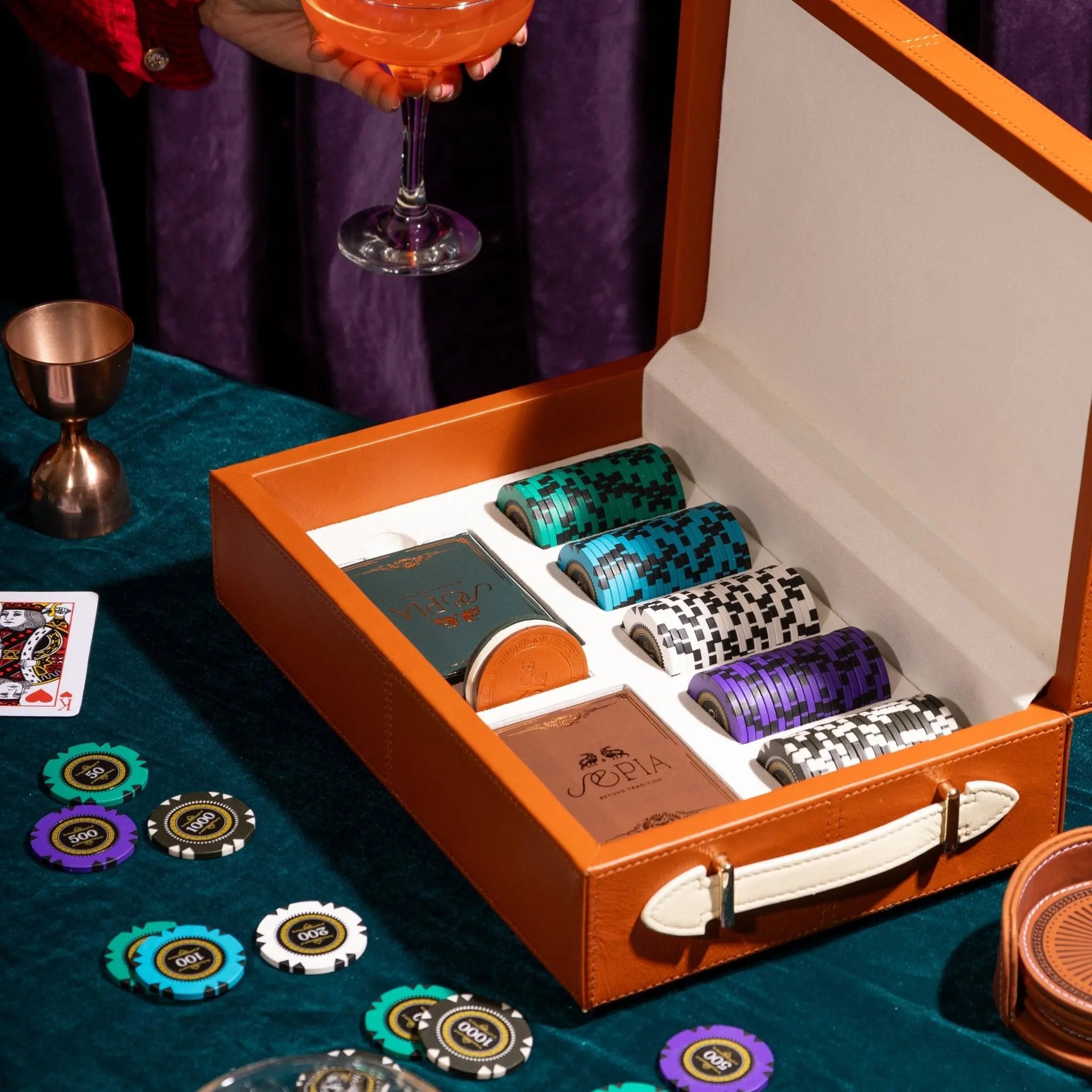 Chateau Poker Set - Small - Sepia Homes