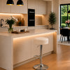 Linon Beige Adjustable Bar Stool