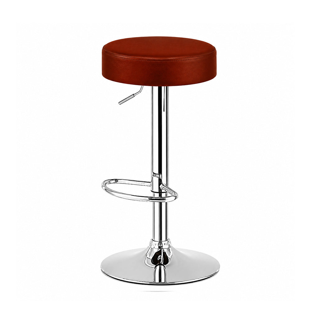 Linon Brown Adjustable Bar Stool