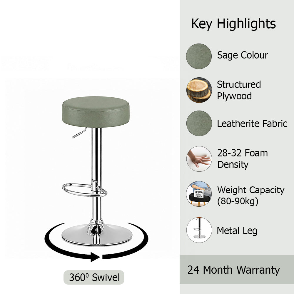 Linon Sage Adjustable Bar Stool