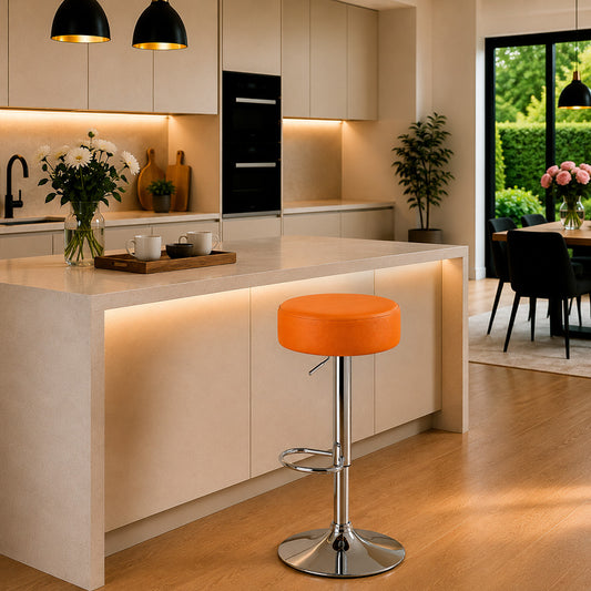 Linon Tan Adjustable Bar Stool