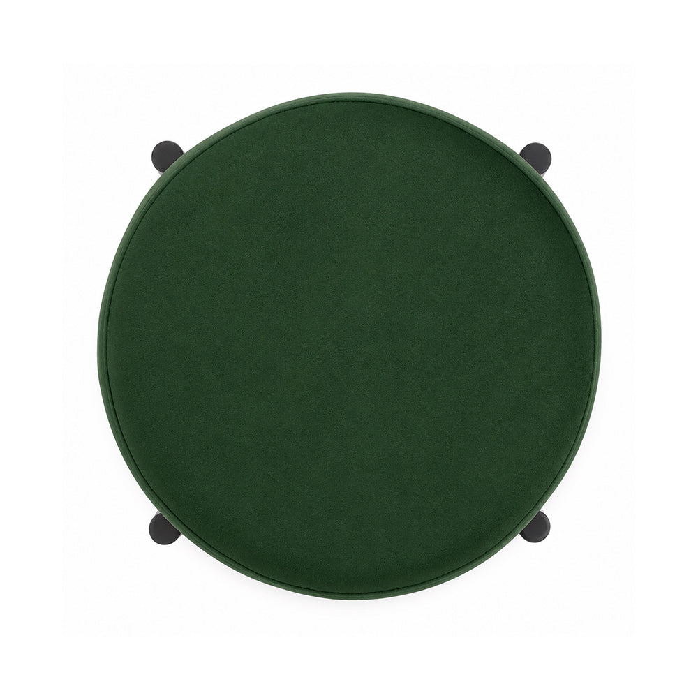 Modern Green Upholstered Bar Stool
