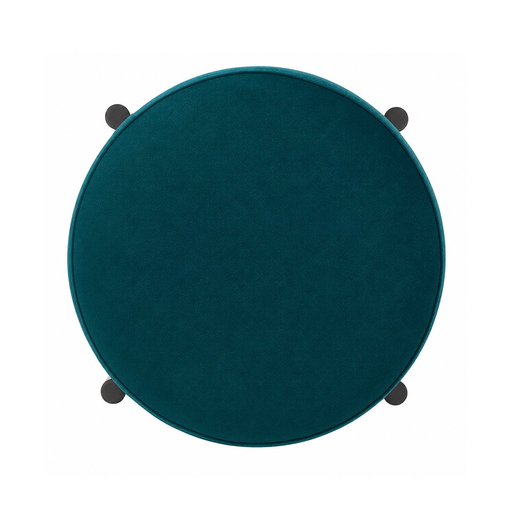 Modern Teal Upholstered Bar Stool