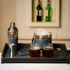 Montaigne Bar Tray & Cocktail Set – Air Force Blue
