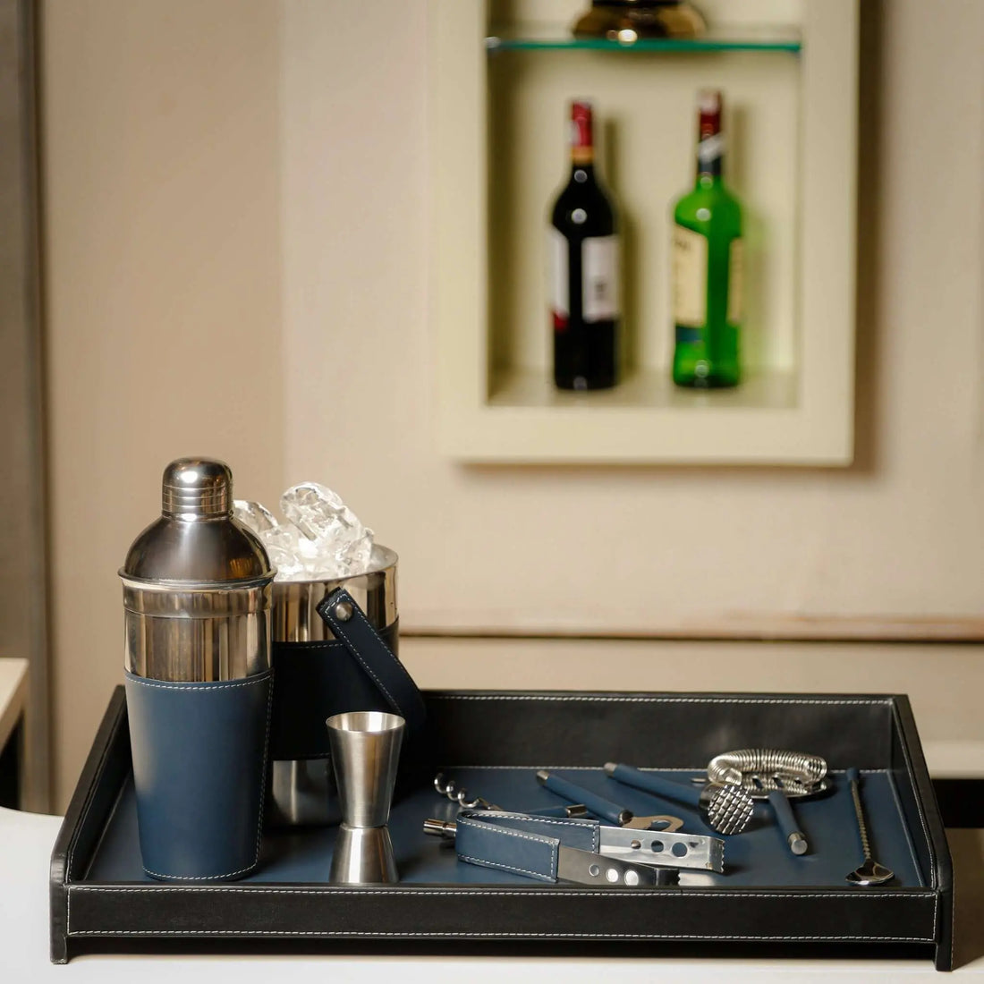 Montaigne Bar Tray & Cocktail Set - Sepia Homes