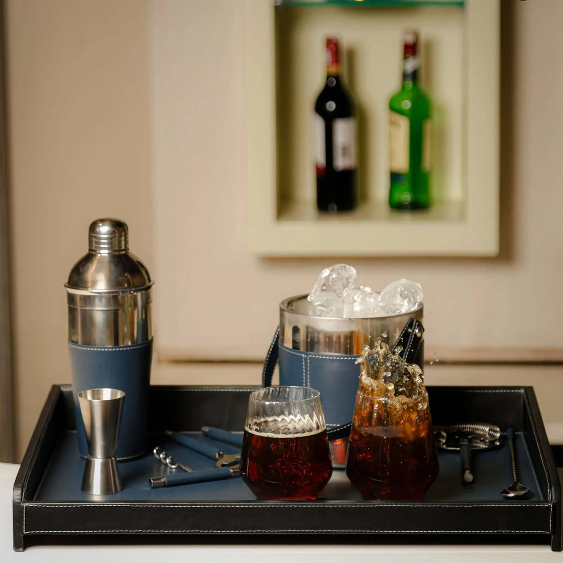 Montaigne Bar Tray & Cocktail Set - Sepia Homes