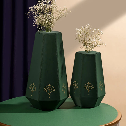 Naxora Vase Set - Bottle Green - Sepia Homes
