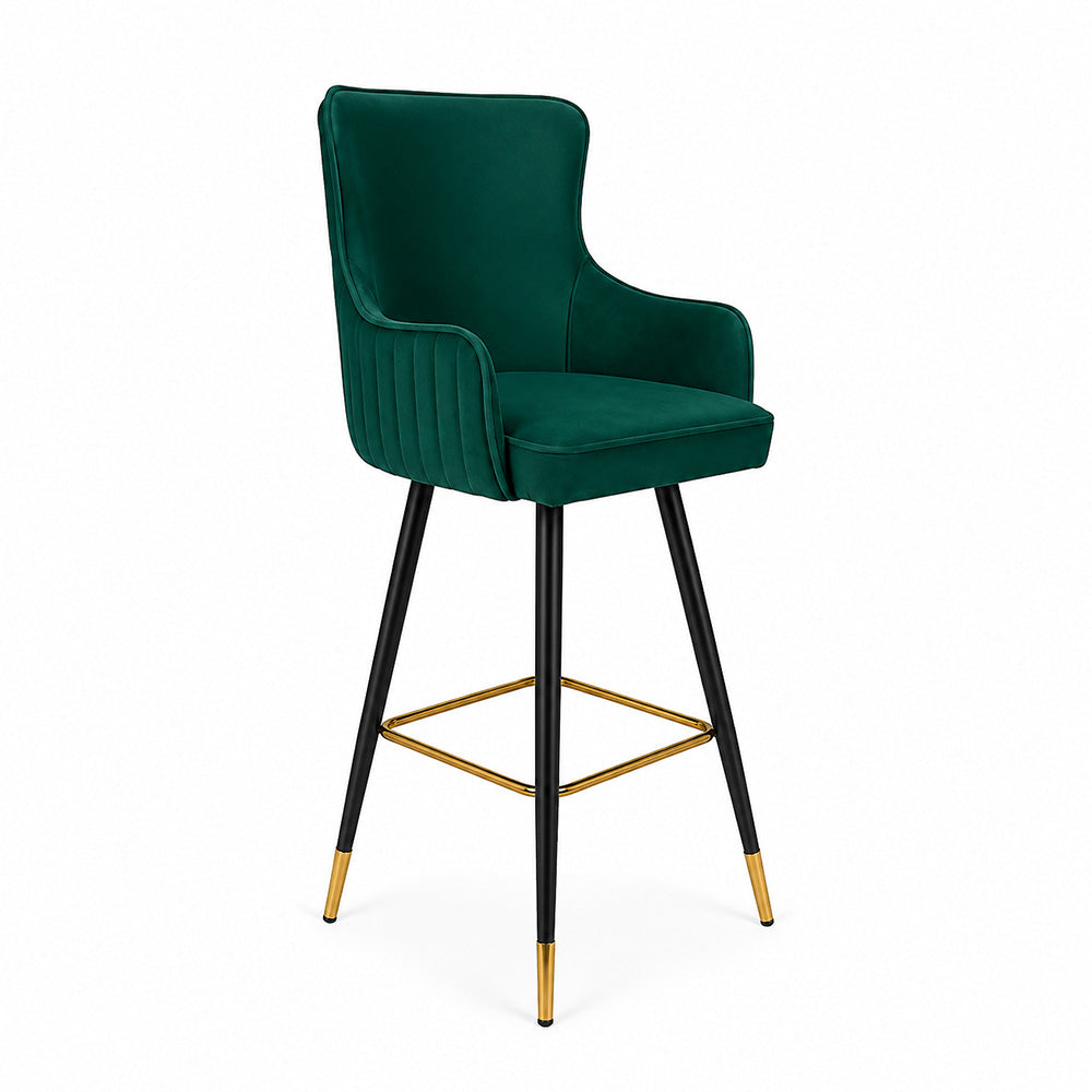 Nolen Green Upholstered Bar Stool