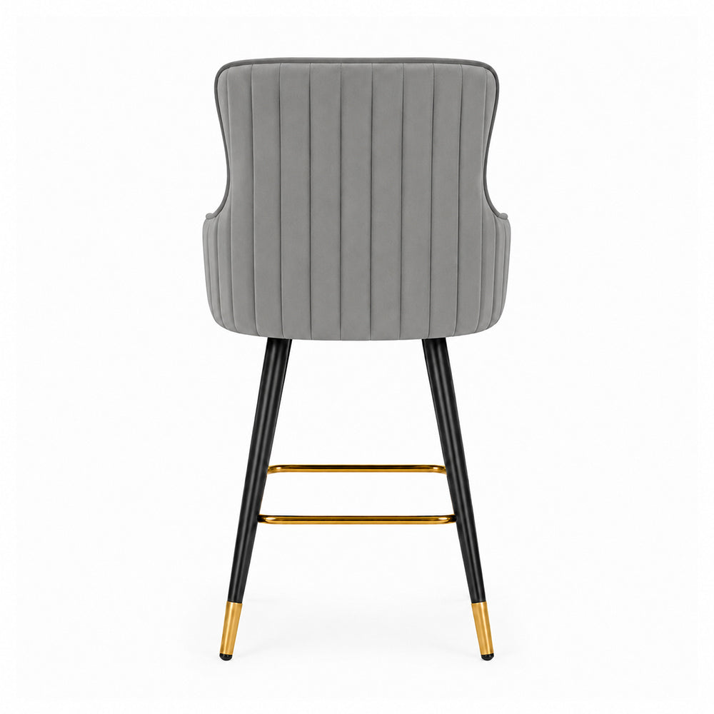 Nolen Grey Upholstered Bar Stool