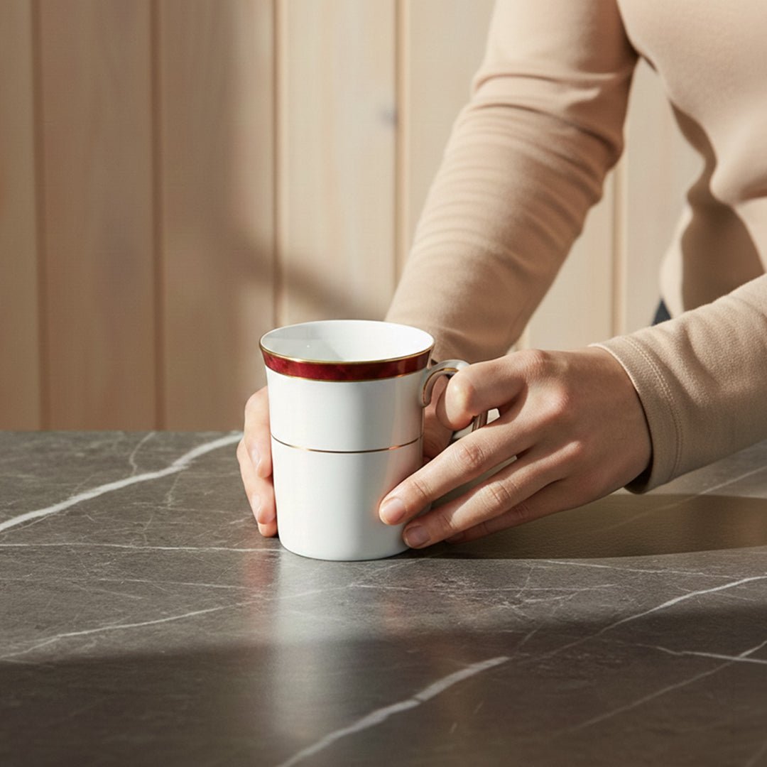 MUGS Noritake MARBLE RED MUG