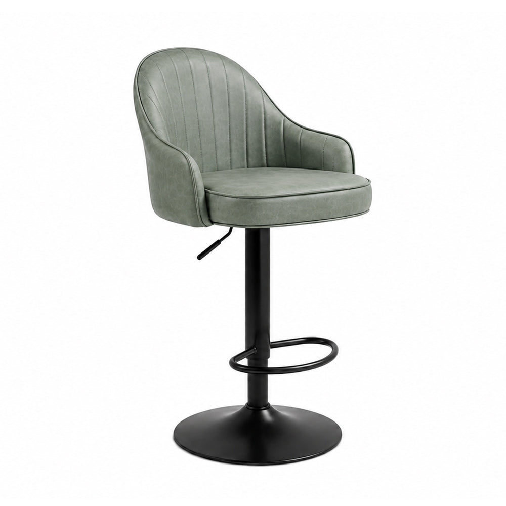 Sage Faux Leather Adjustable Bar Stool
