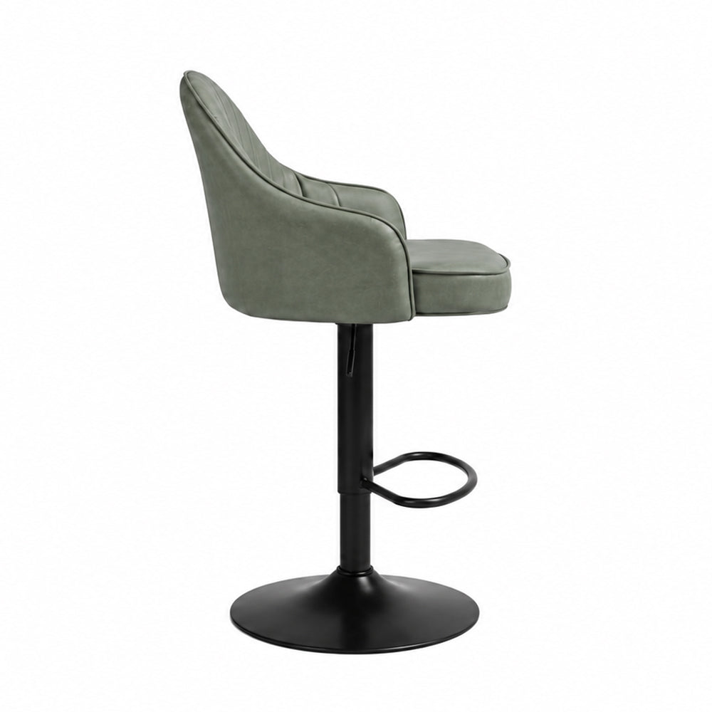 Sage Faux Leather Adjustable Bar Stool