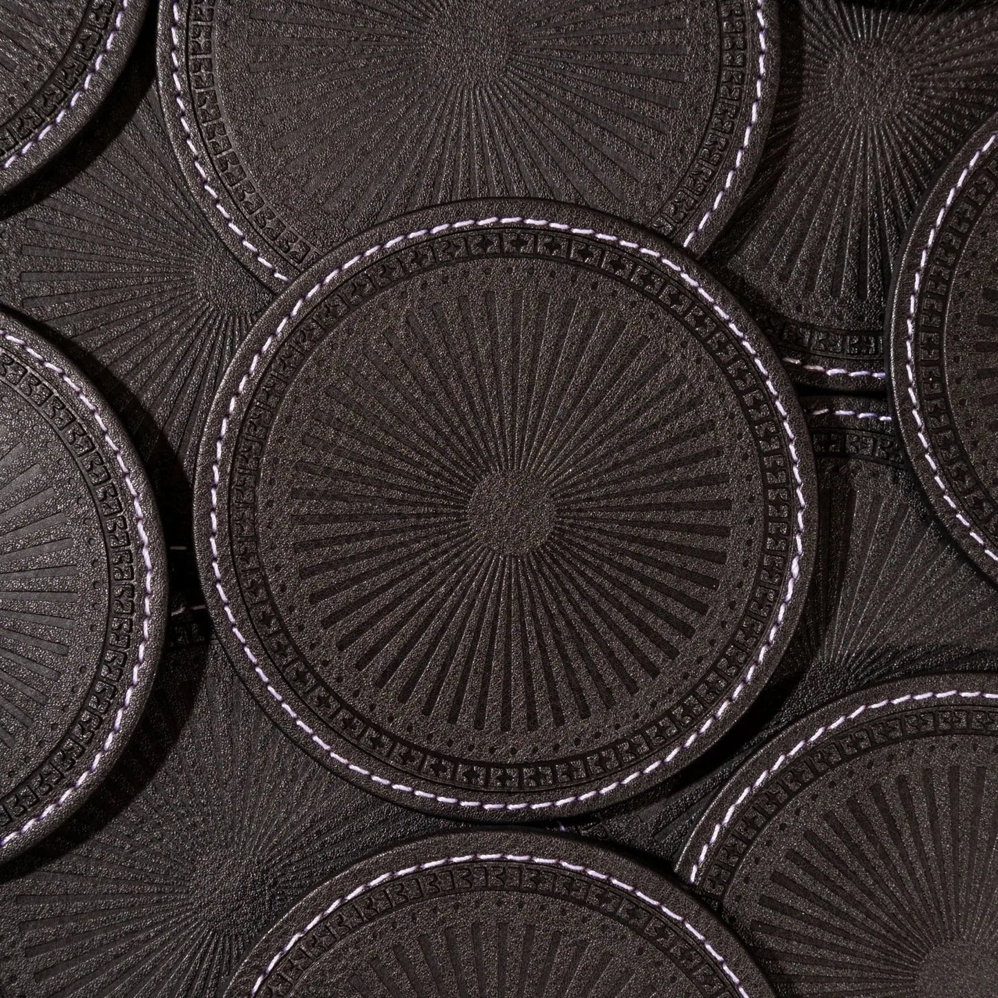Sepia Homes | Aura Leather Coaster Set – Stylish Surface Protection - Sepia Homes