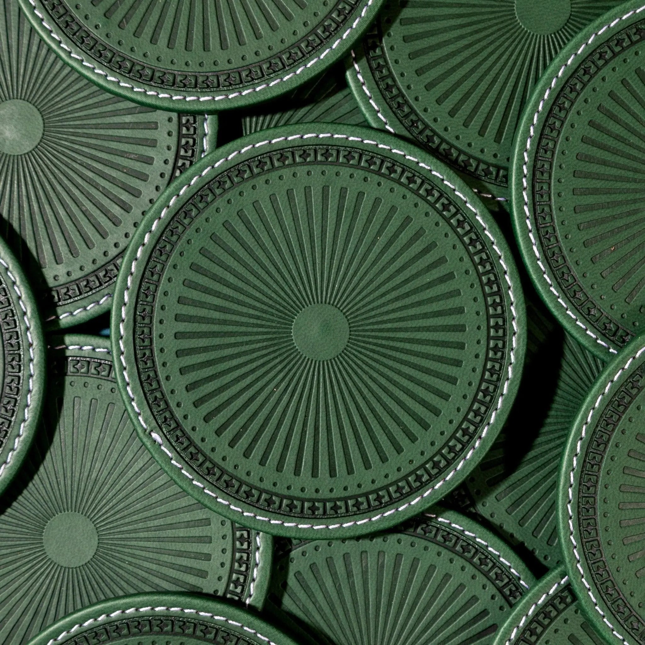 Sepia Homes | Aura Leather Coaster Set – Stylish Surface Protection - Sepia Homes