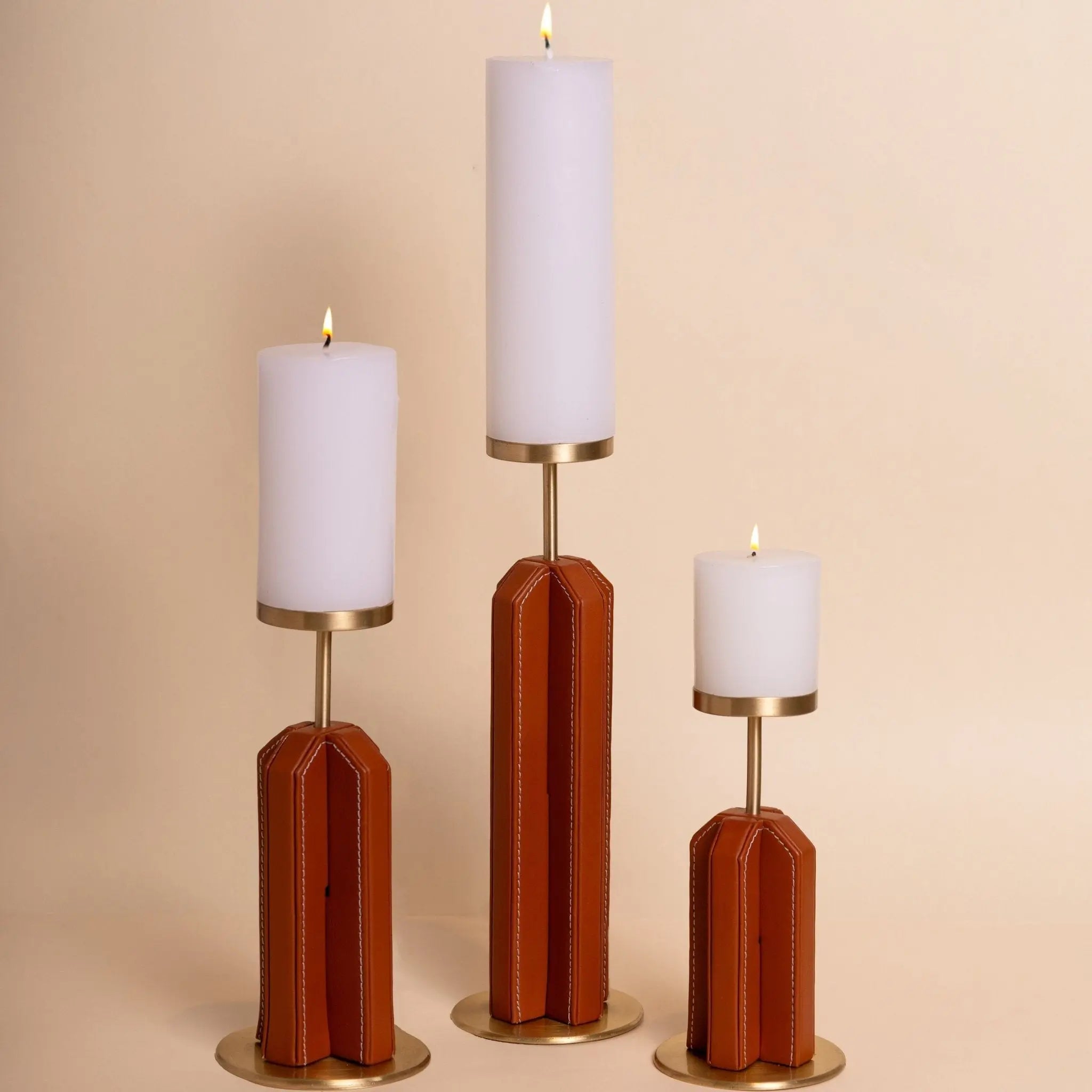 Sepia Homes Lume Candle Stand Set – Premium Ambient Candle Holders - Sepia Homes