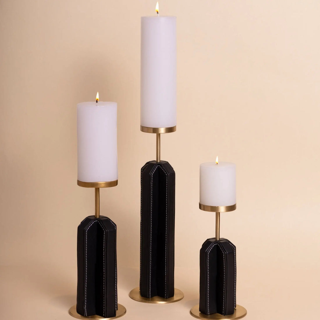Sepia Homes Lume Candle Stand Set – Premium Ambient Candle Holders - Sepia Homes