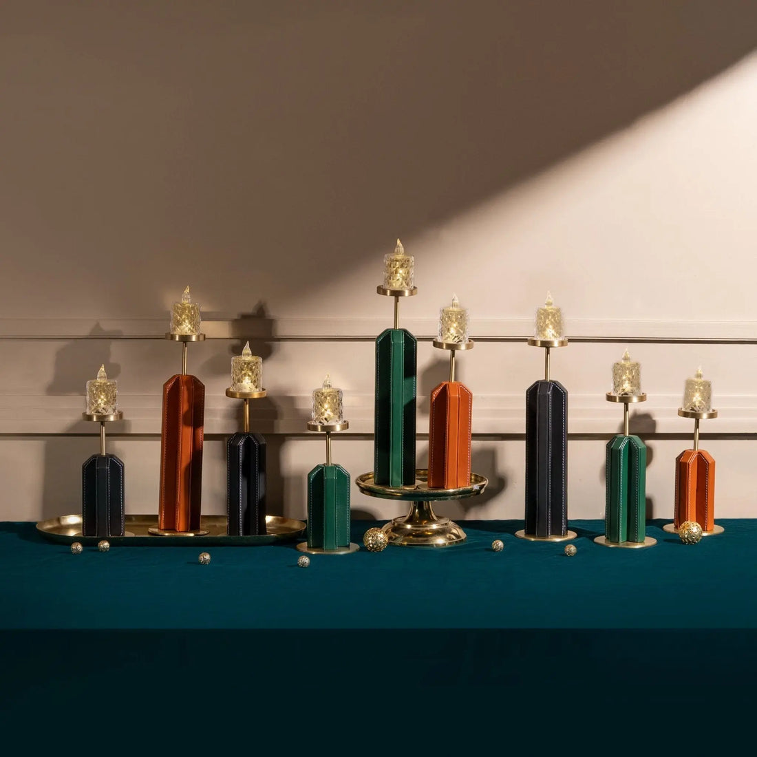 Sepia Homes Lume Candle Stand Set – Premium Ambient Candle Holders - Sepia Homes