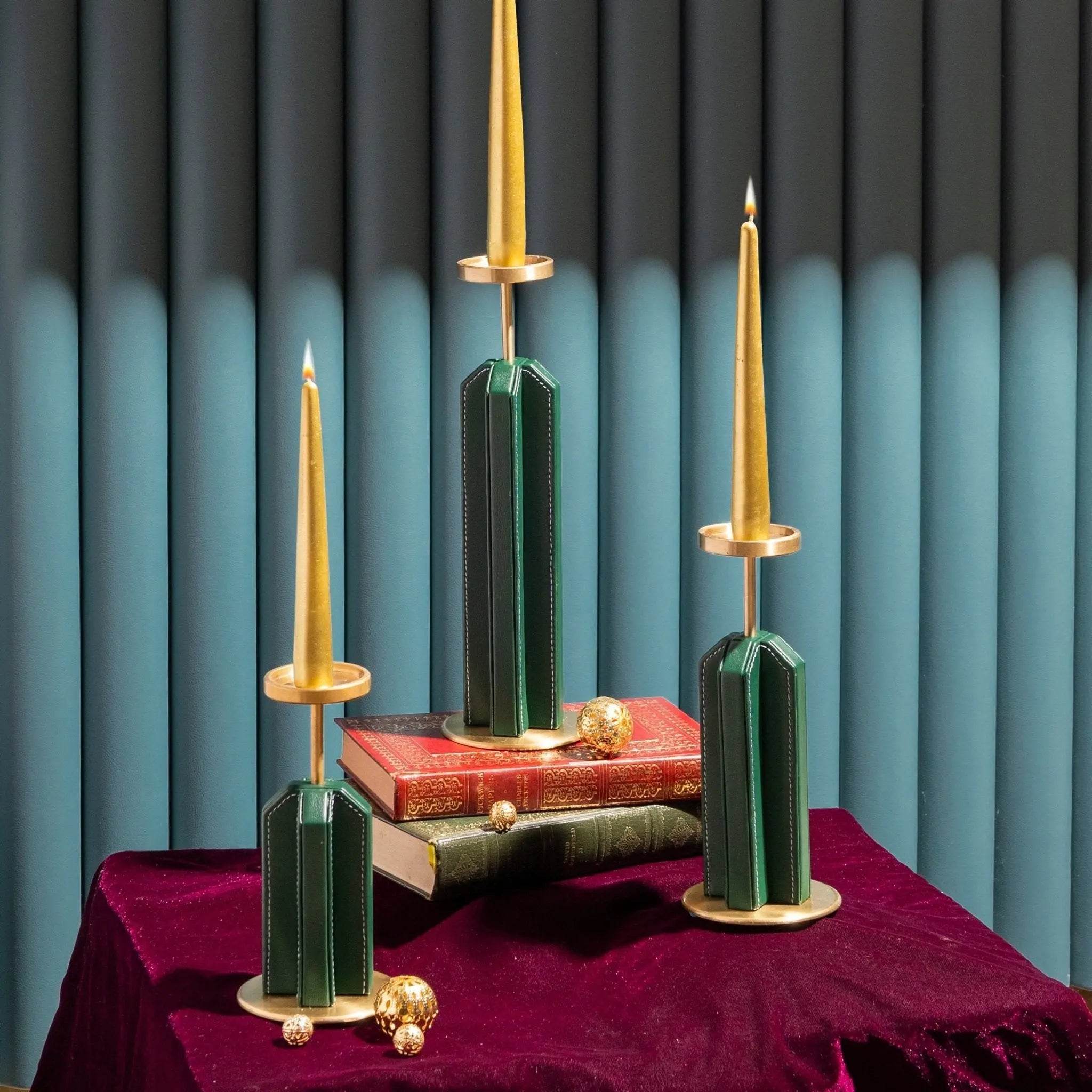 Sepia Homes Lume Candle Stand Set – Premium Ambient Candle Holders - Sepia Homes