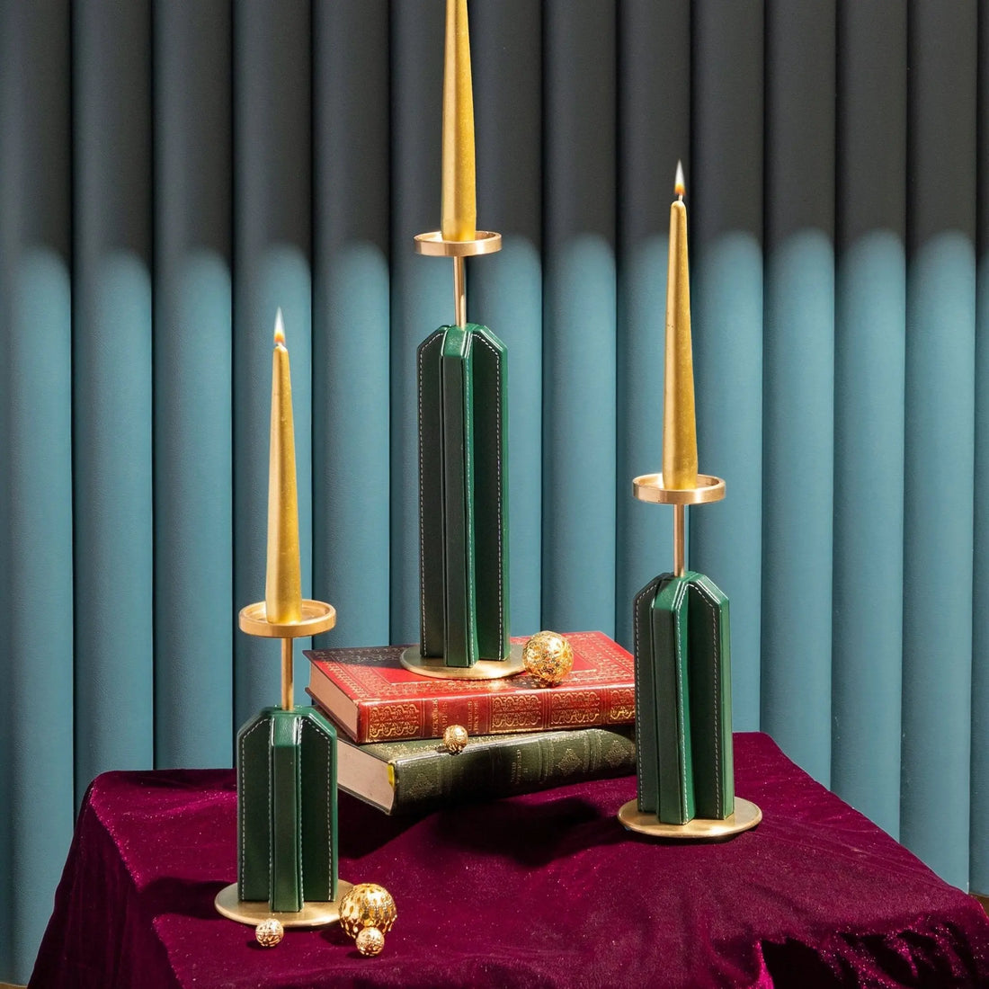 Sepia Homes Lume Candle Stand Set – Premium Ambient Candle Holders - Sepia Homes