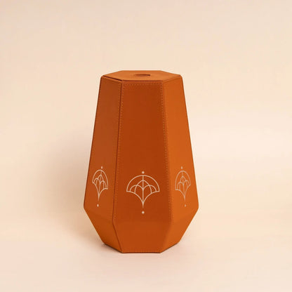 Sepia Homes Naxora Small Vase – Elegant Decorative Leatherette Vase - Sepia Homes