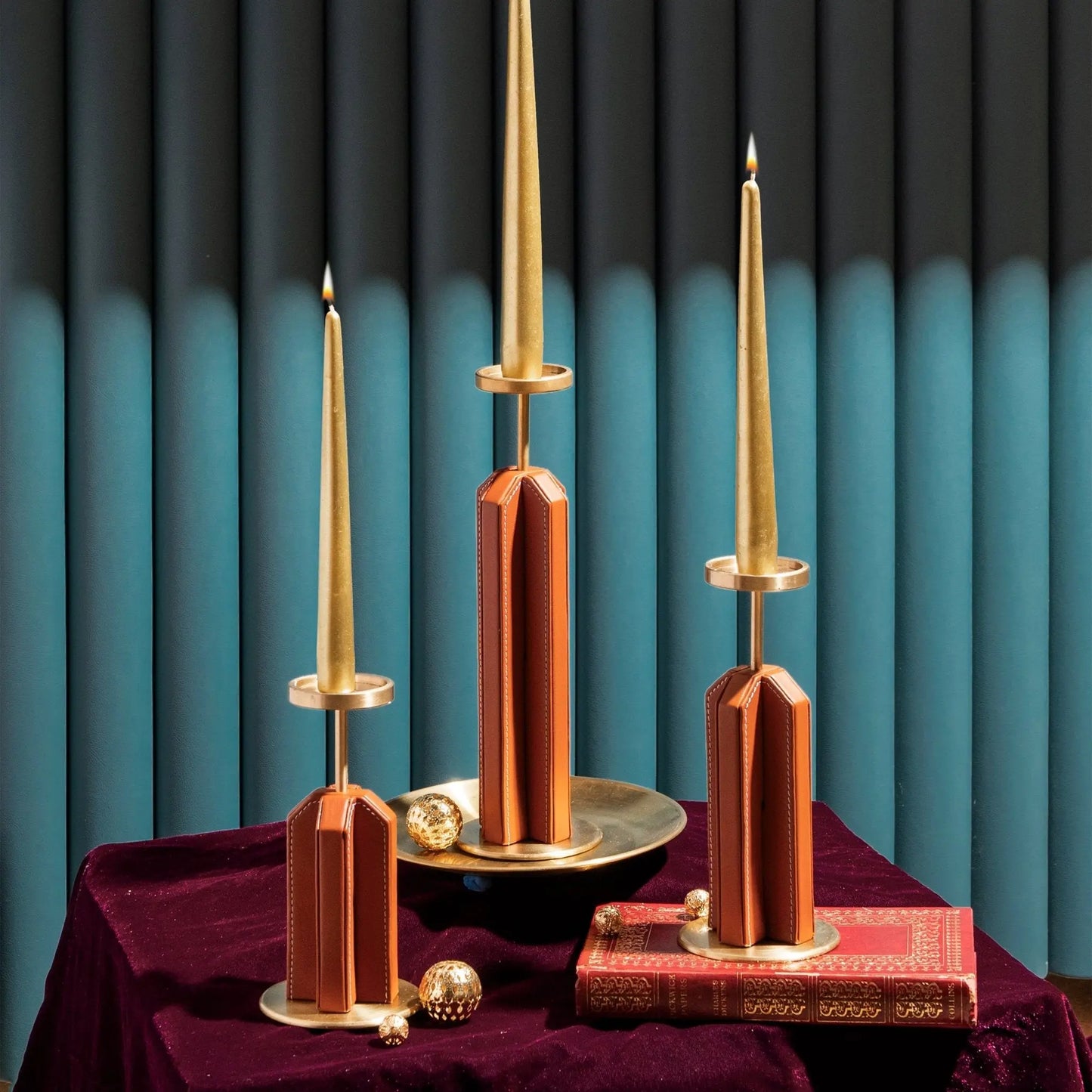 Sepia Homes Lume Candle Stand Set – Premium Ambient Candle Holders - Sepia Homes