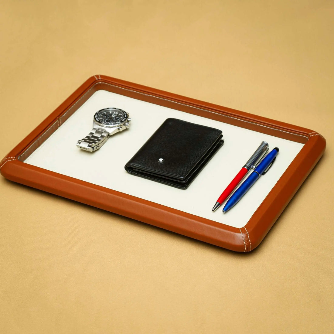 Sorrel Leather Multipurpose Tray - Sepia Homes